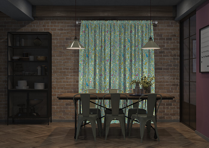 Tweety, Duckegg - Made to Measure Curtains - Image 7